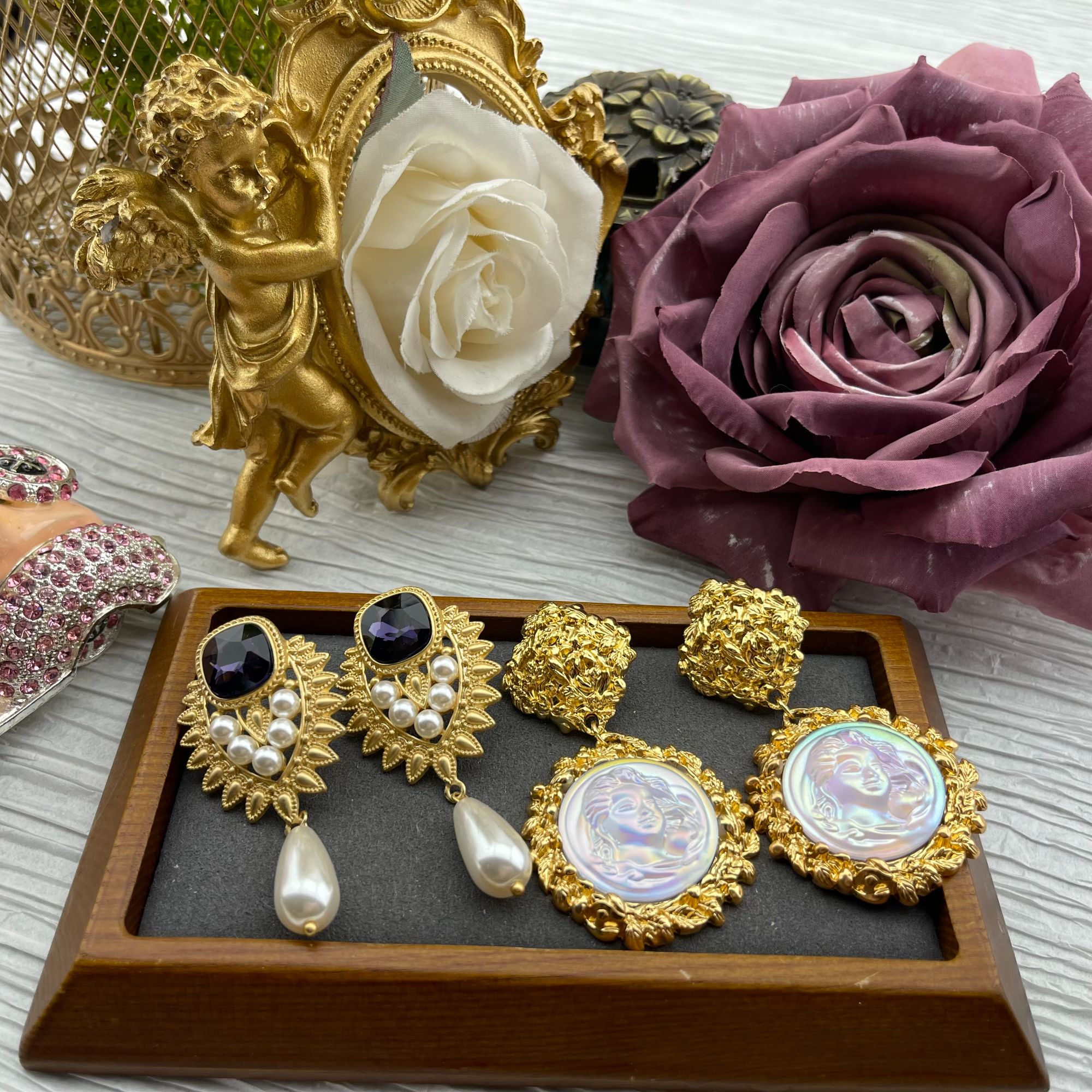 铜合金琉璃项链 铜合金琉璃项链合集蓝色手工气质轻奢时尚甜美