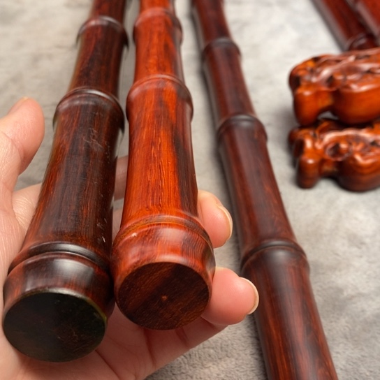 大果紫檀（缅甸花梨）2送一瑕疵竹节棍