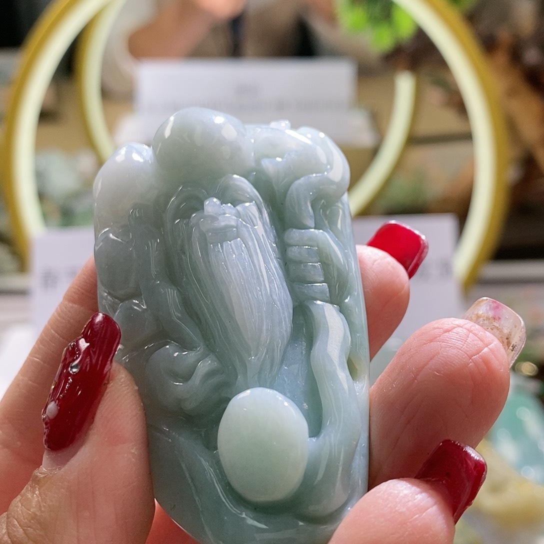 【闪购商品】翡翠颈饰未镶嵌寿星