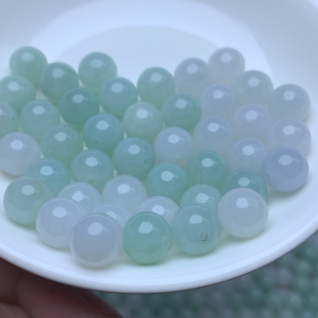 【闪购商品】翡翠手链未镶嵌卡10冰绿白3个