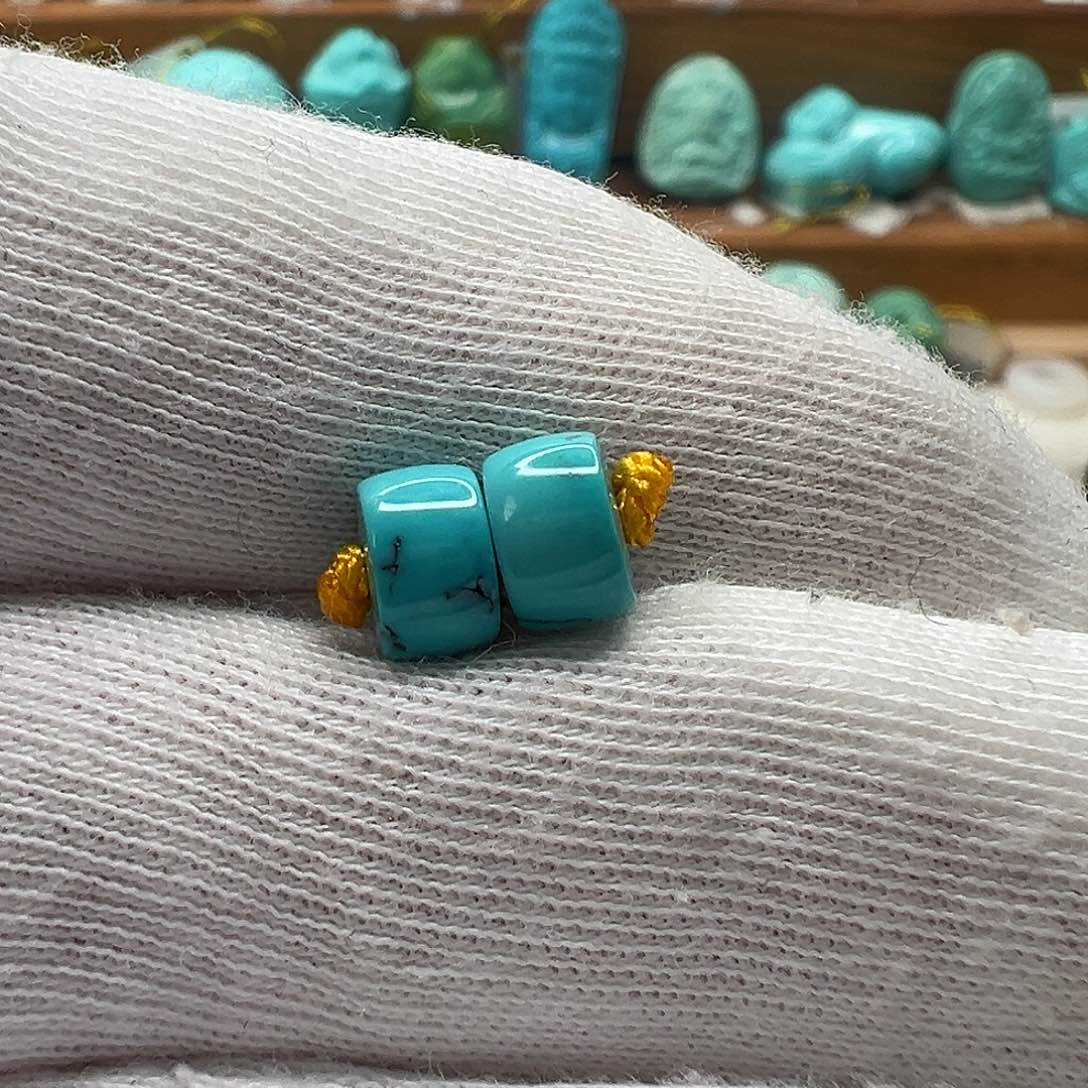 绿松石直切珠 未镶嵌