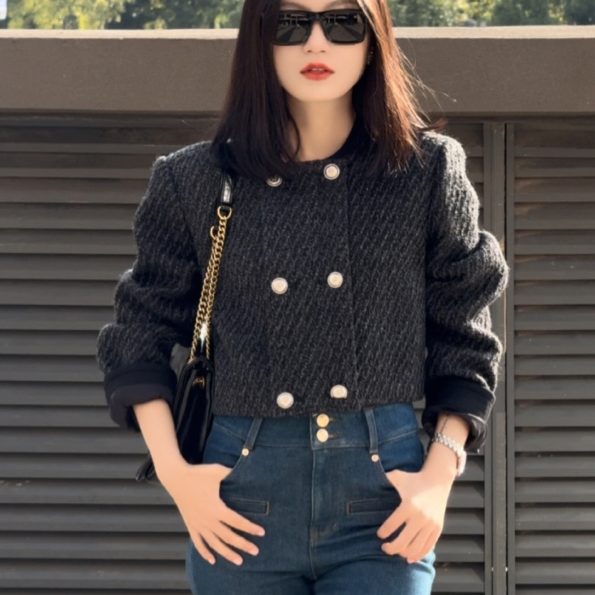 易缔媤Miu系复古气质高级小香风43170