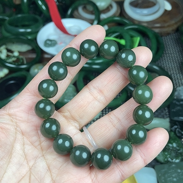 和田玉未镶嵌手链