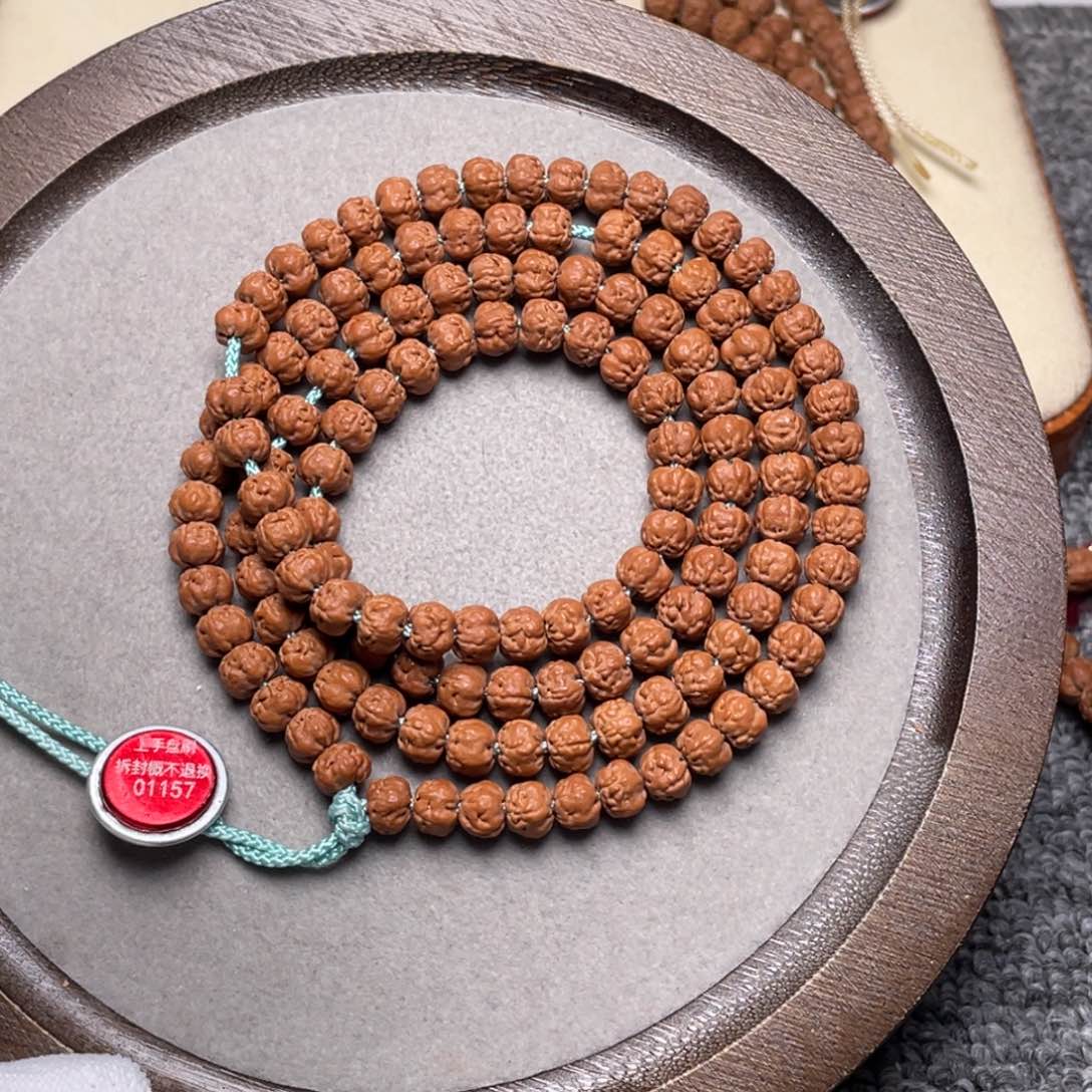 手串金刚菩提乔*生梅朵头货佛手108尺寸6
