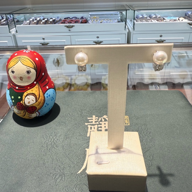 合金耳饰 珍珠耳钉时尚饰品