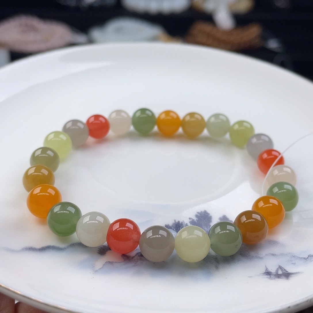 和田玉手串未镶嵌