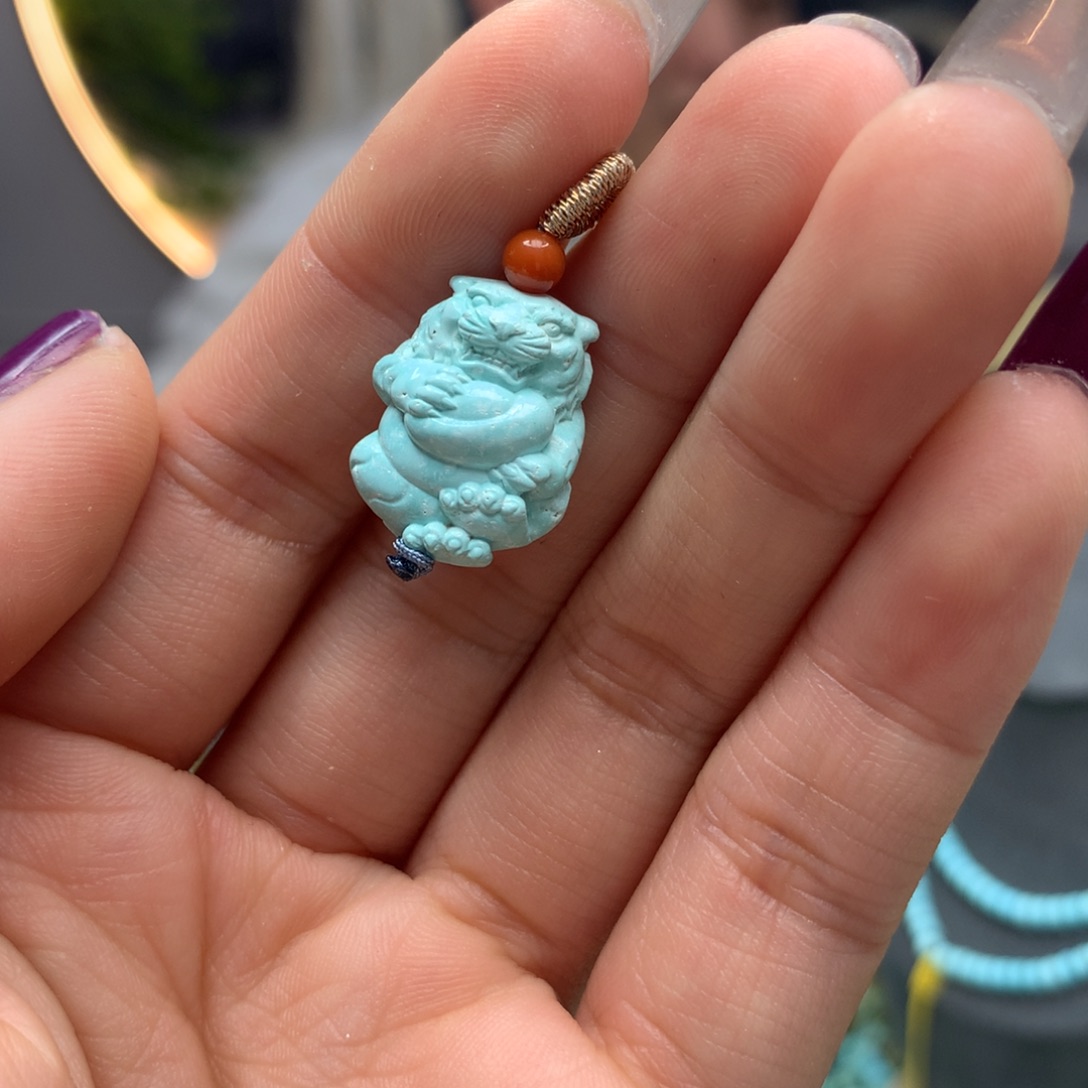 绿松石挂件未镶嵌