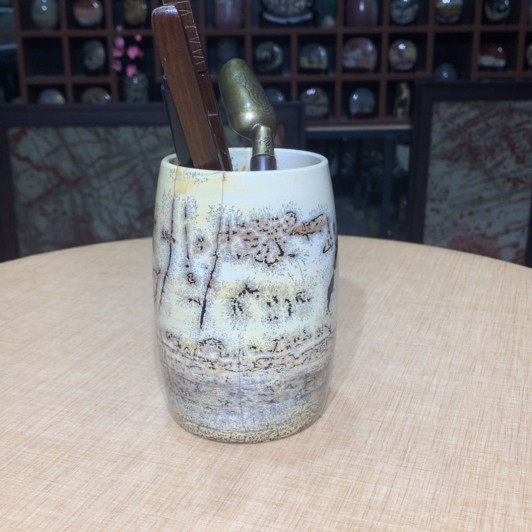 紫砂，广西国画石摆件，收藏观赏