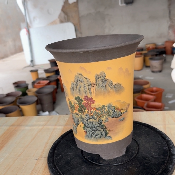 紫砂紫砂花盆z f c vv