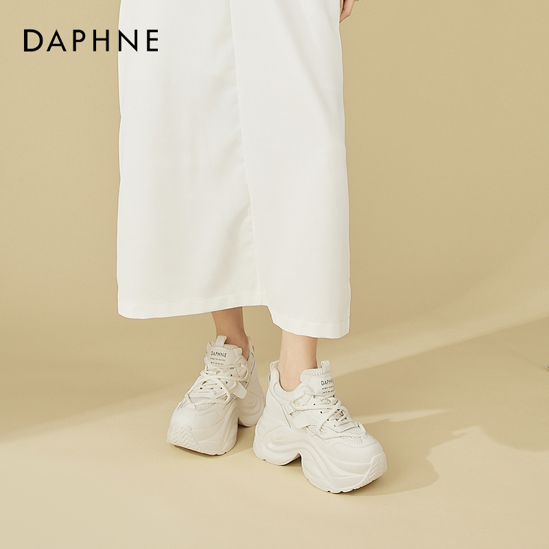 达芙妮厚底老爹女鞋子2025春季新款轻便休闲运动鞋显脚小个子鞋子