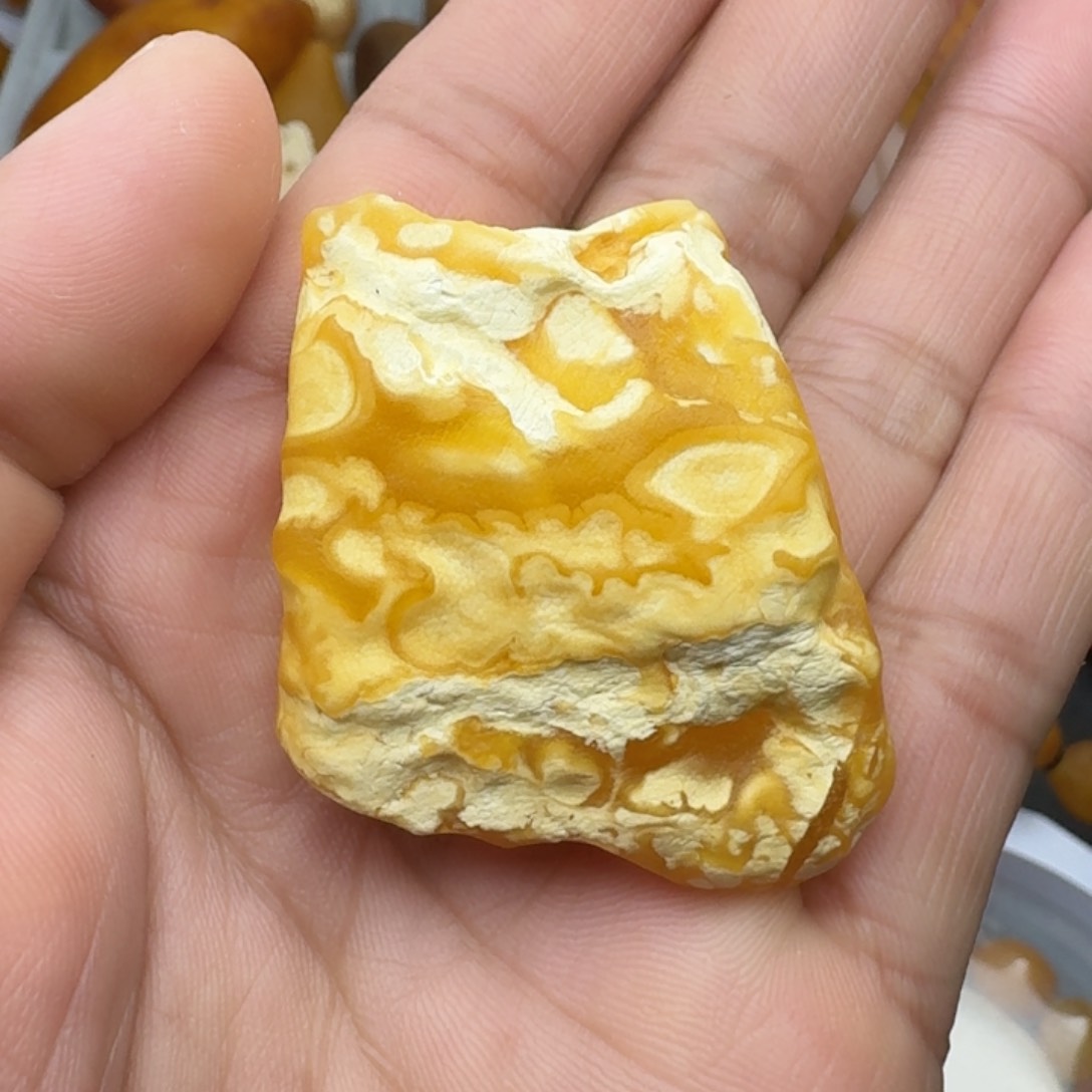 琥珀珠宝奇石未镶嵌天然蜜蜡白蜡原石吊坠