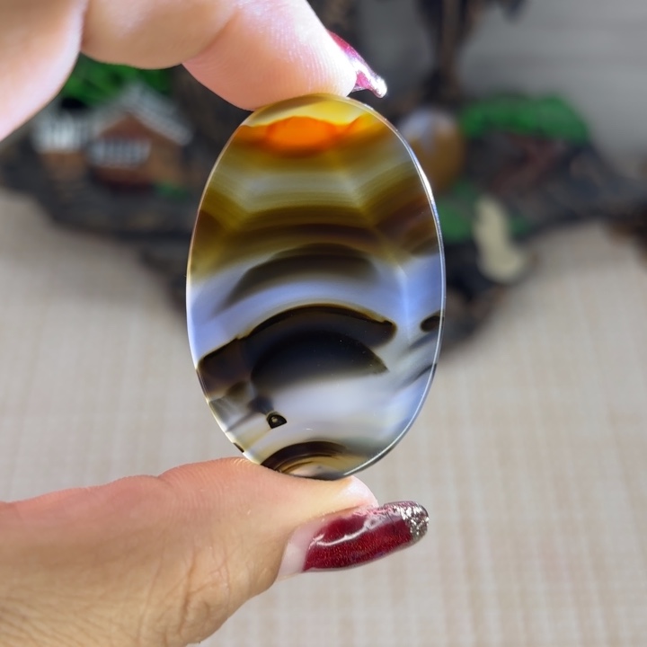 玛瑙/玉髓颈饰银S925镀金镶嵌