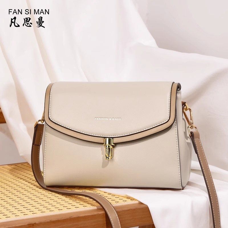 凡思曼女士包包四季百搭简约轻便通勤软皮小方包高级感单肩斜挎包