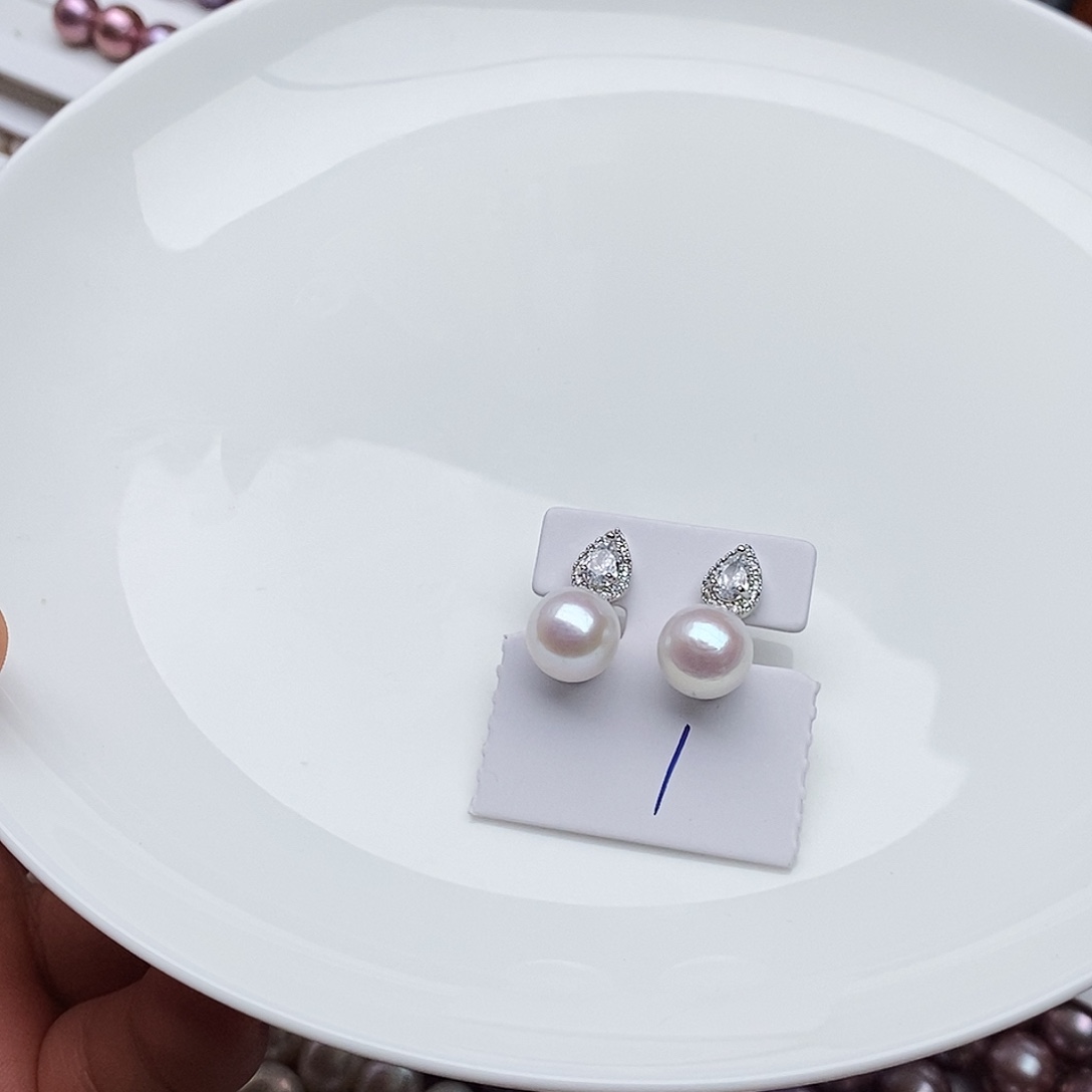 淡水珍珠颈饰银S925镶嵌