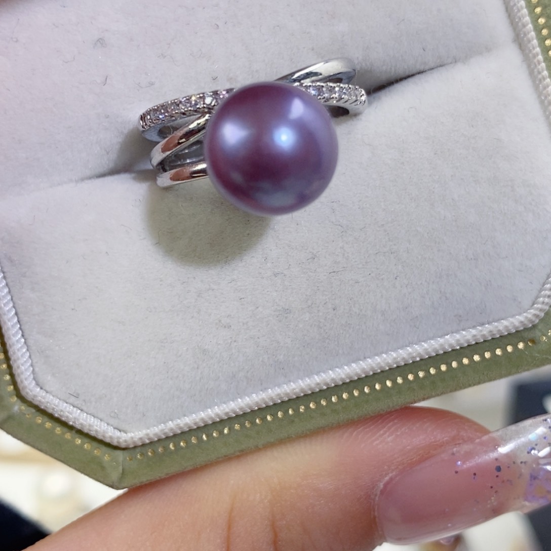 戒指合金淡水珍珠