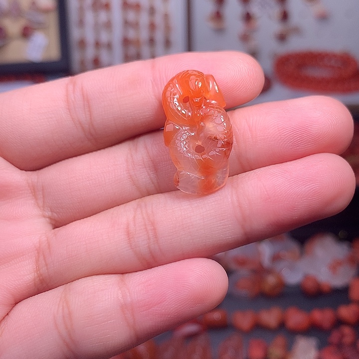 未镶嵌南红玛瑙珠宝半成品775
