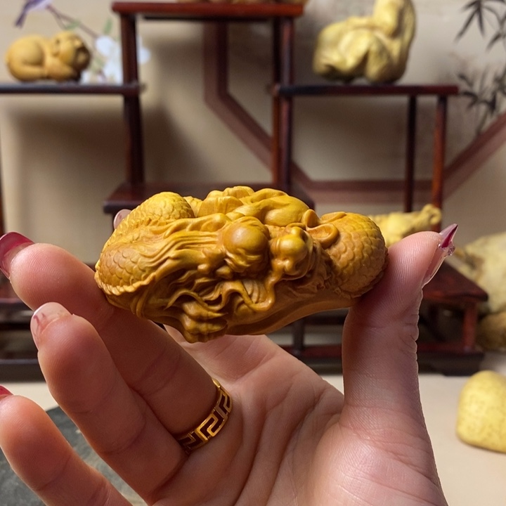 香榧木?****?黄杨木手把件