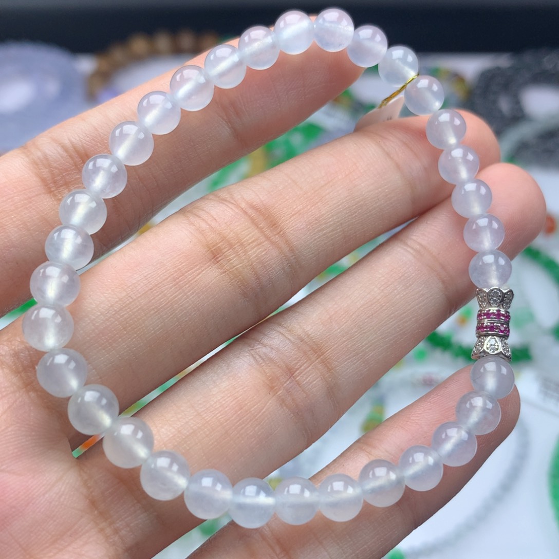 翡翠手链未镶嵌卡