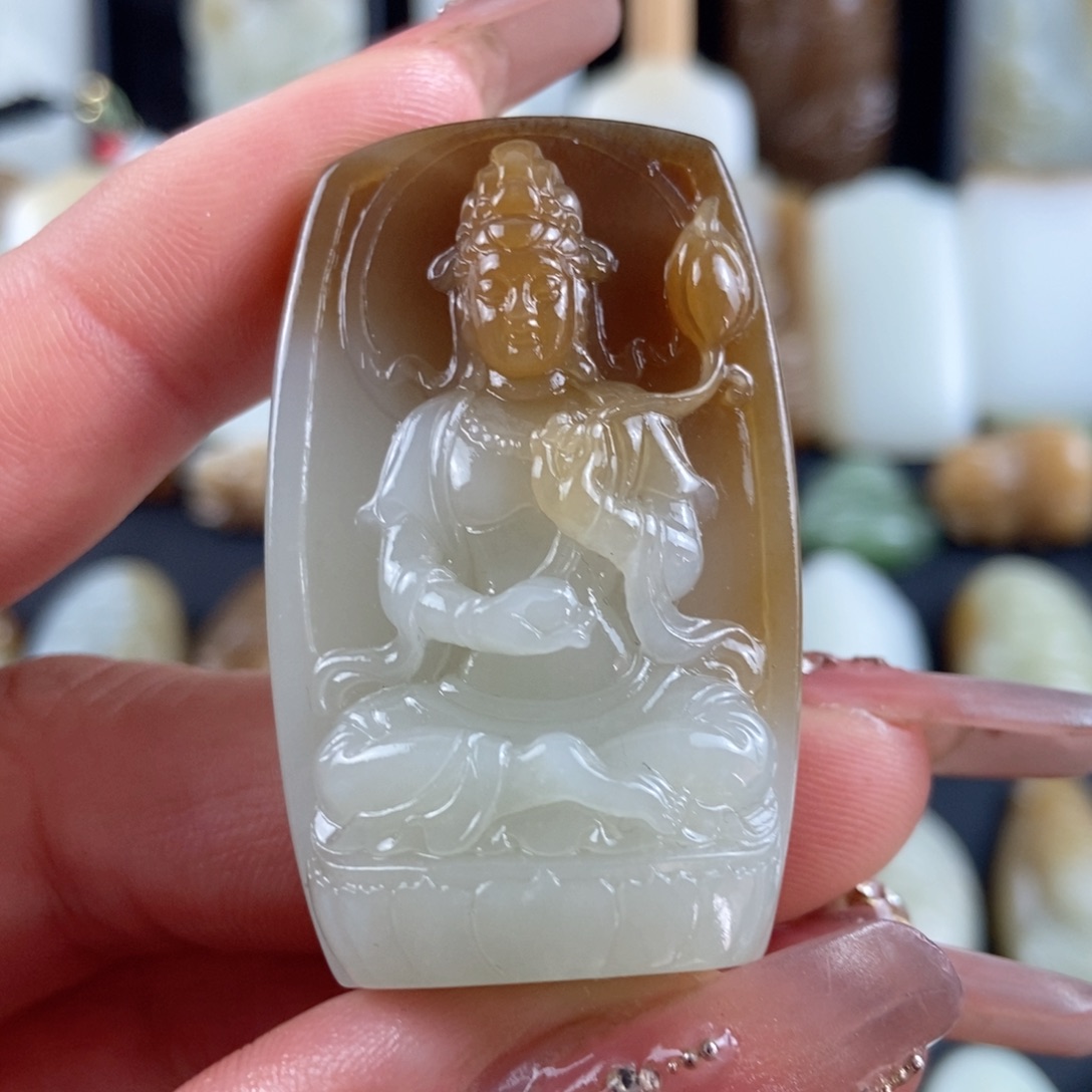 和田玉颈饰未镶嵌老*