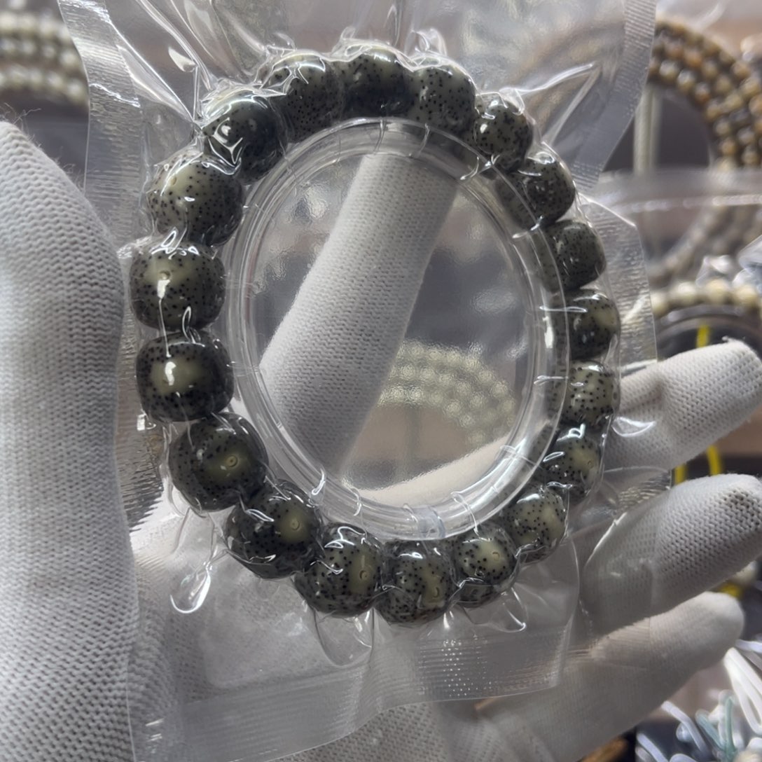 吊坠星月菩提13大尺寸黑冰单圈