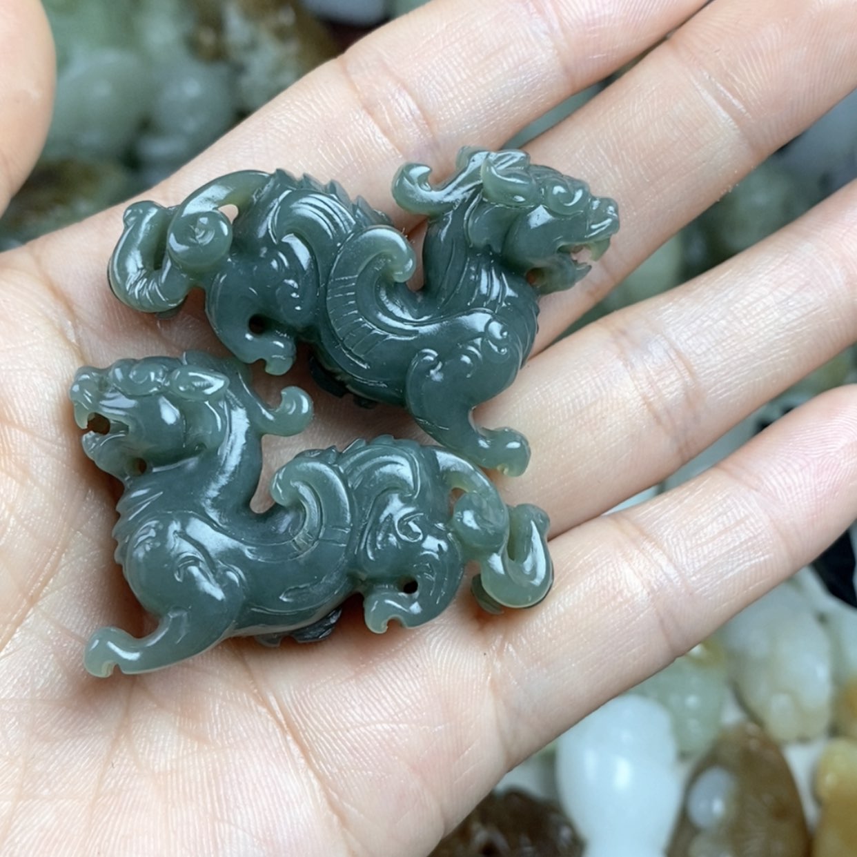 【闪购商品】和田玉未镶嵌挂件众*圣
