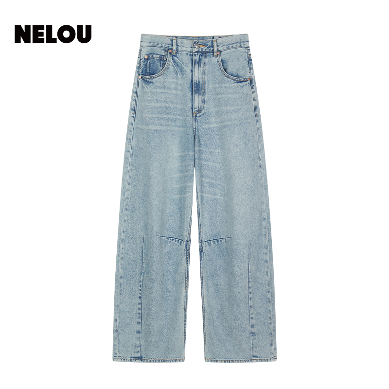 默廓牛仔裤夏季新款设计款女裤慵懒风牛仔裤纯欲慵懒风裤子