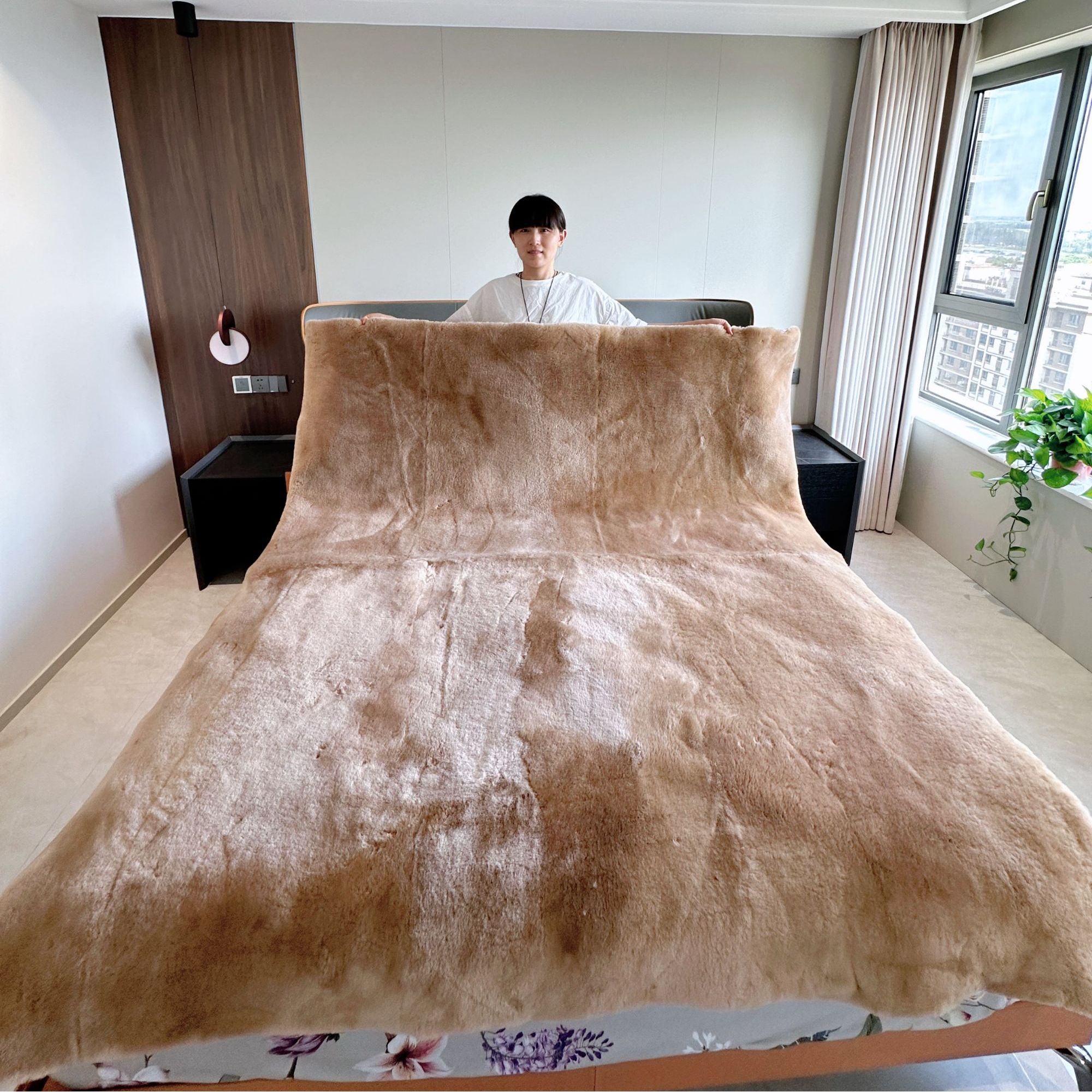 短毛澳洲羊剪绒羊皮褥子冬季双人羊皮保暖学生褥子