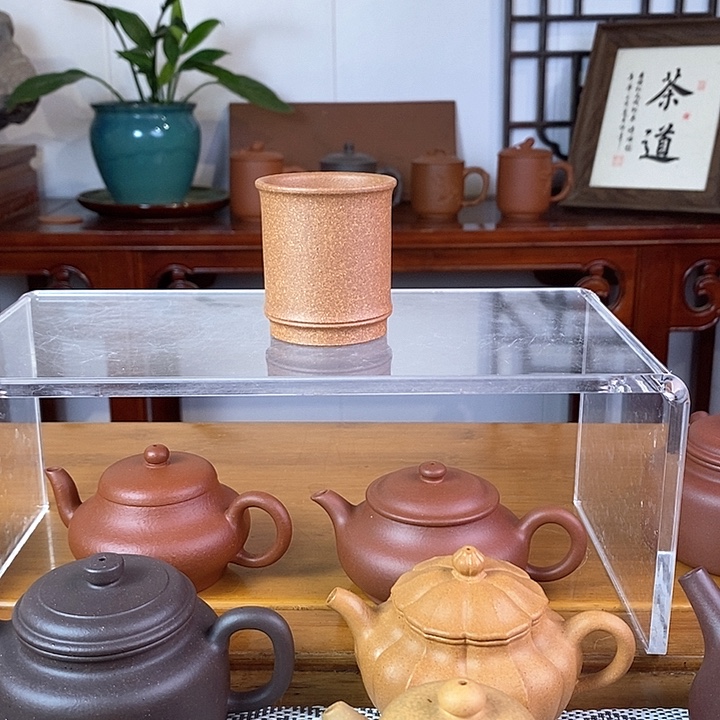 茶杯紫砂降坡泥竹节杯零添加