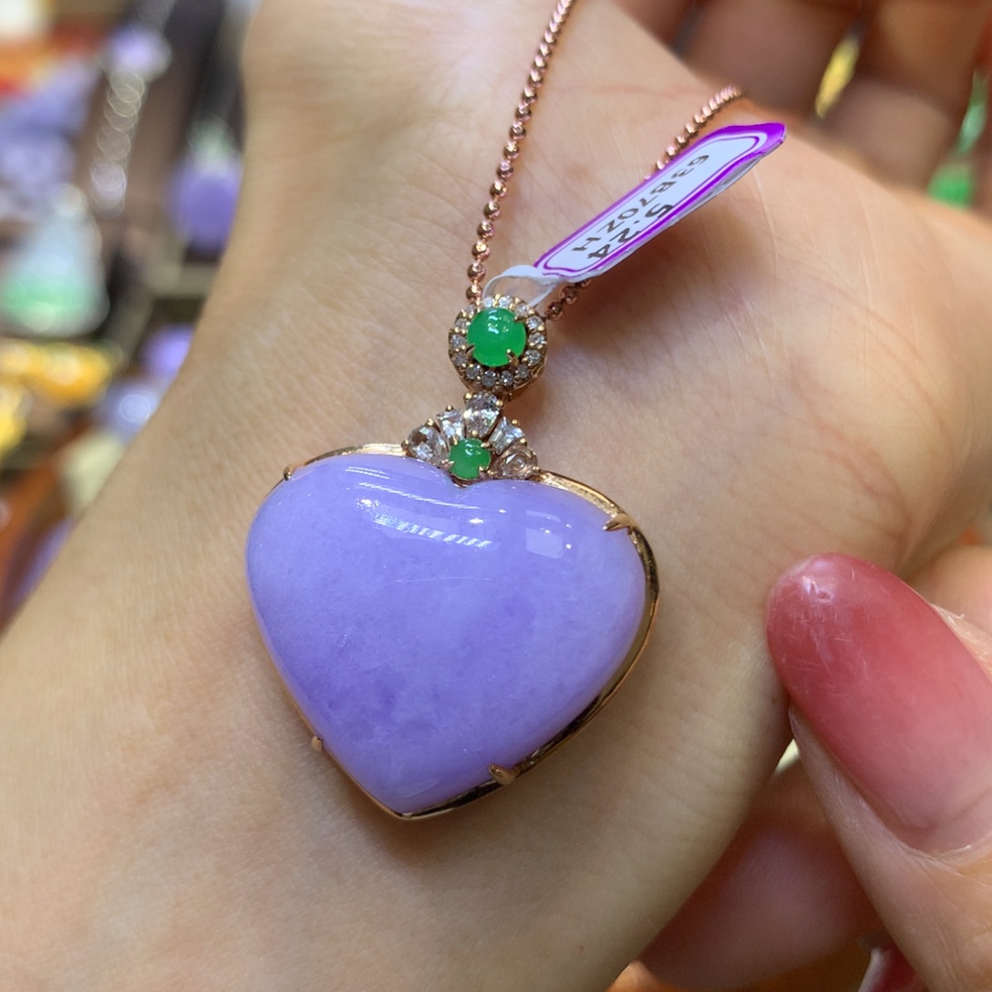 【闪购商品】翡翠18K金镶嵌颈饰翡翠