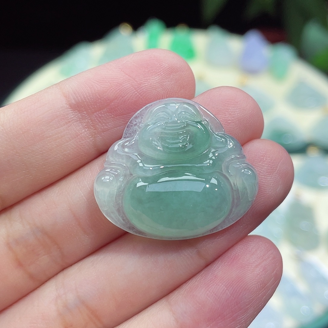 颈饰未镶嵌翡翠佛公
