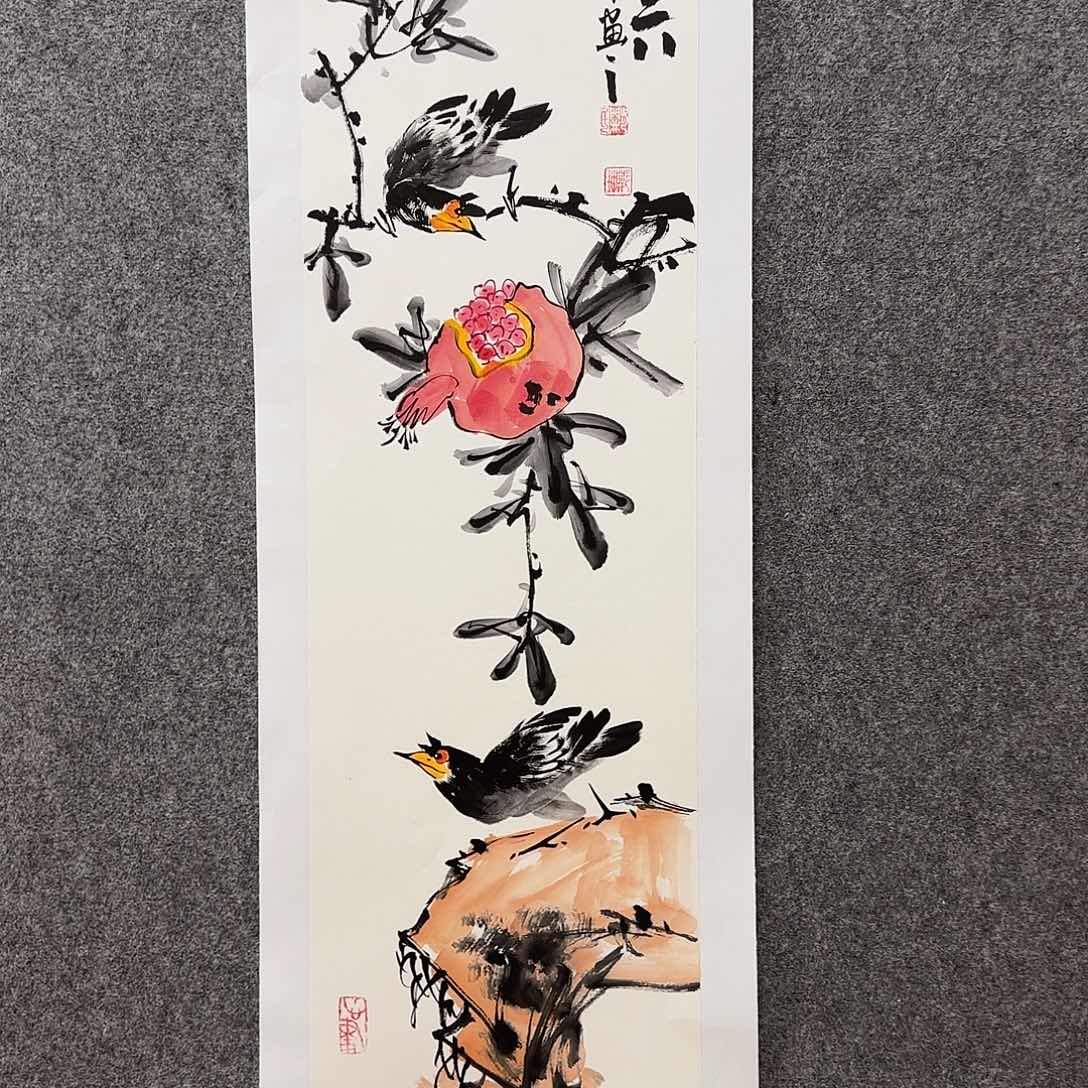 国画邢坤老师手绘作品