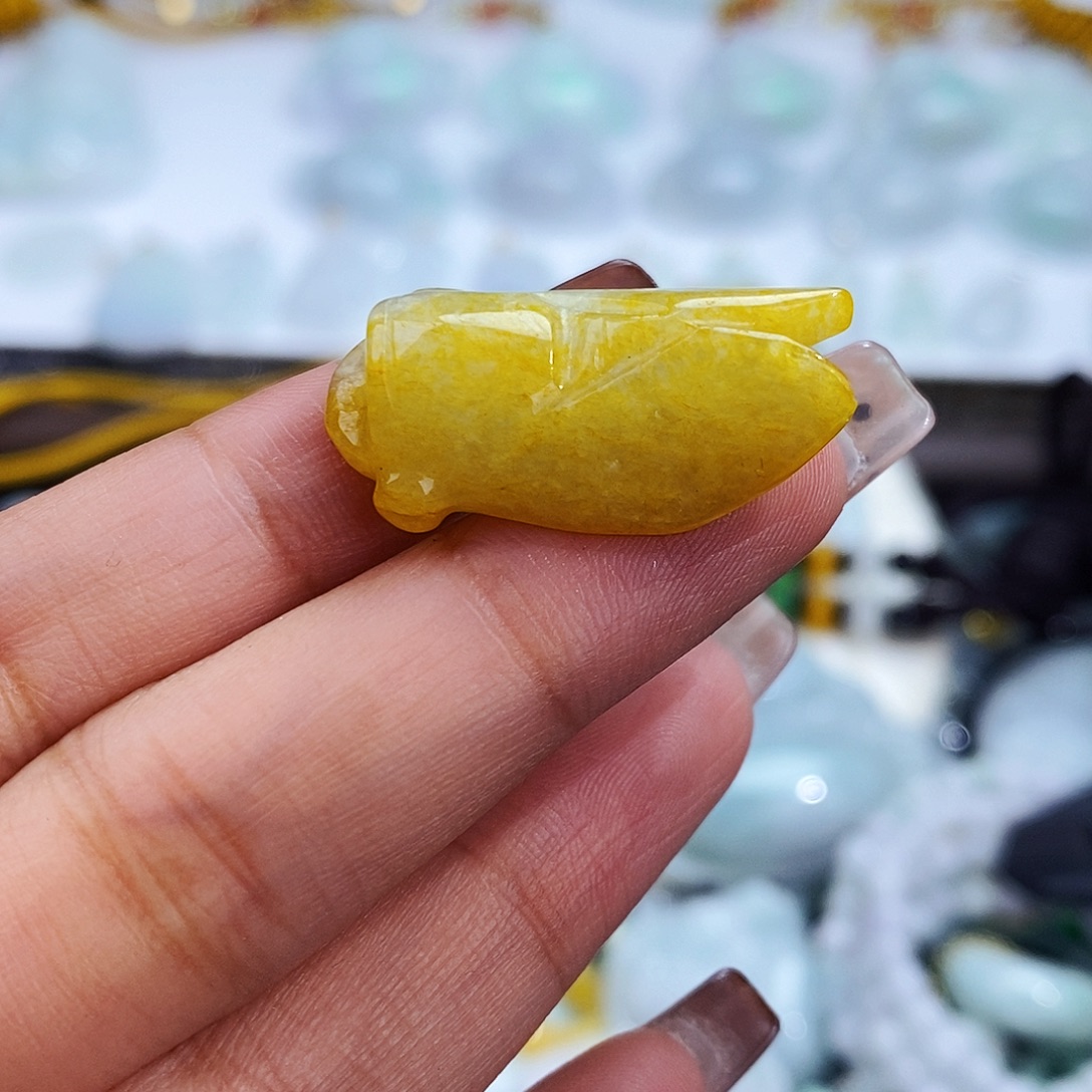 翡翠未镶嵌毛衣链8205