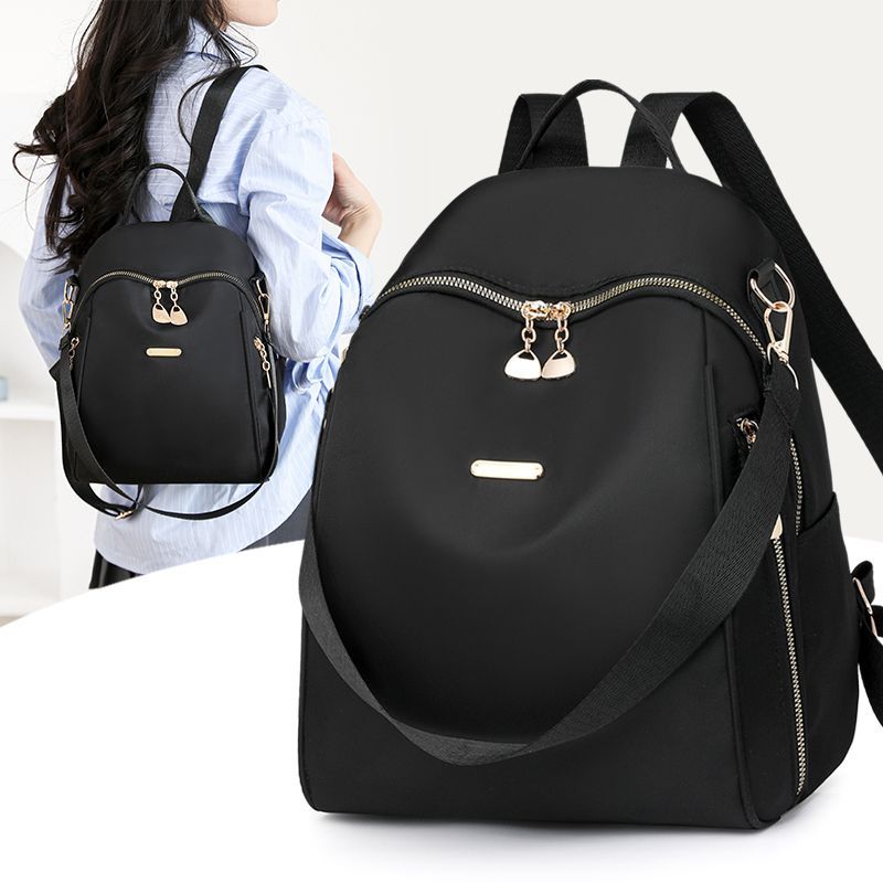 2025款双肩包女牛津布休闲时尚高级感旅行帆布小背包百搭书包包qt