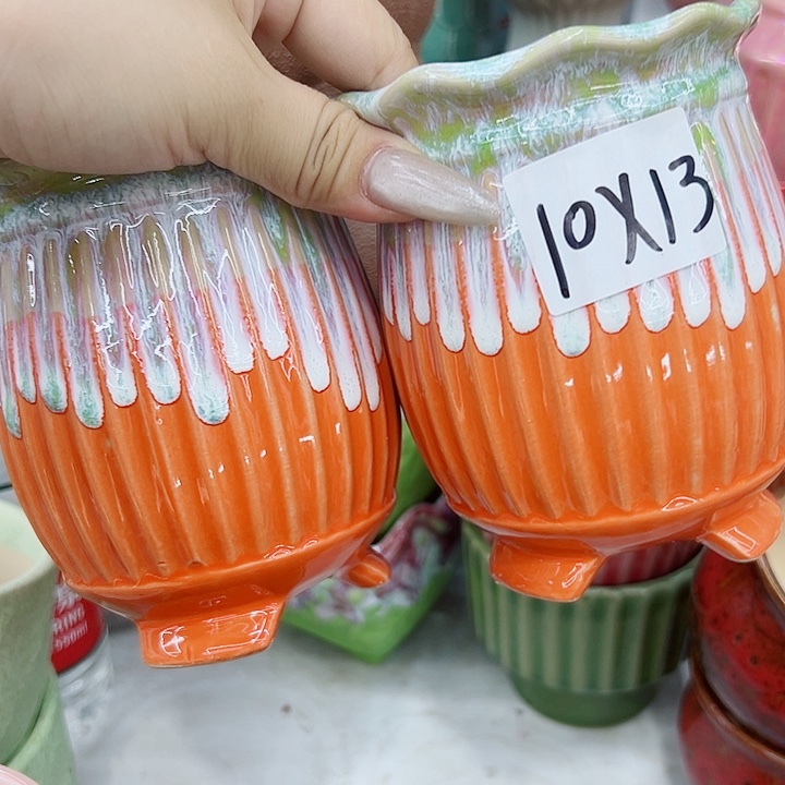 有孔，满10元发货多肉陶瓷花盆