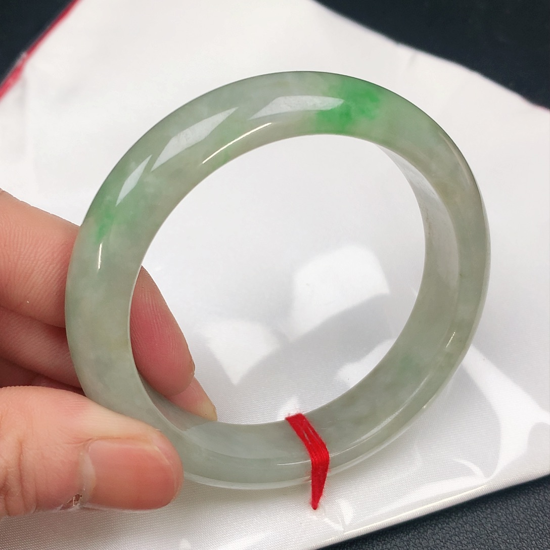 翡翠手镯未镶嵌圈55