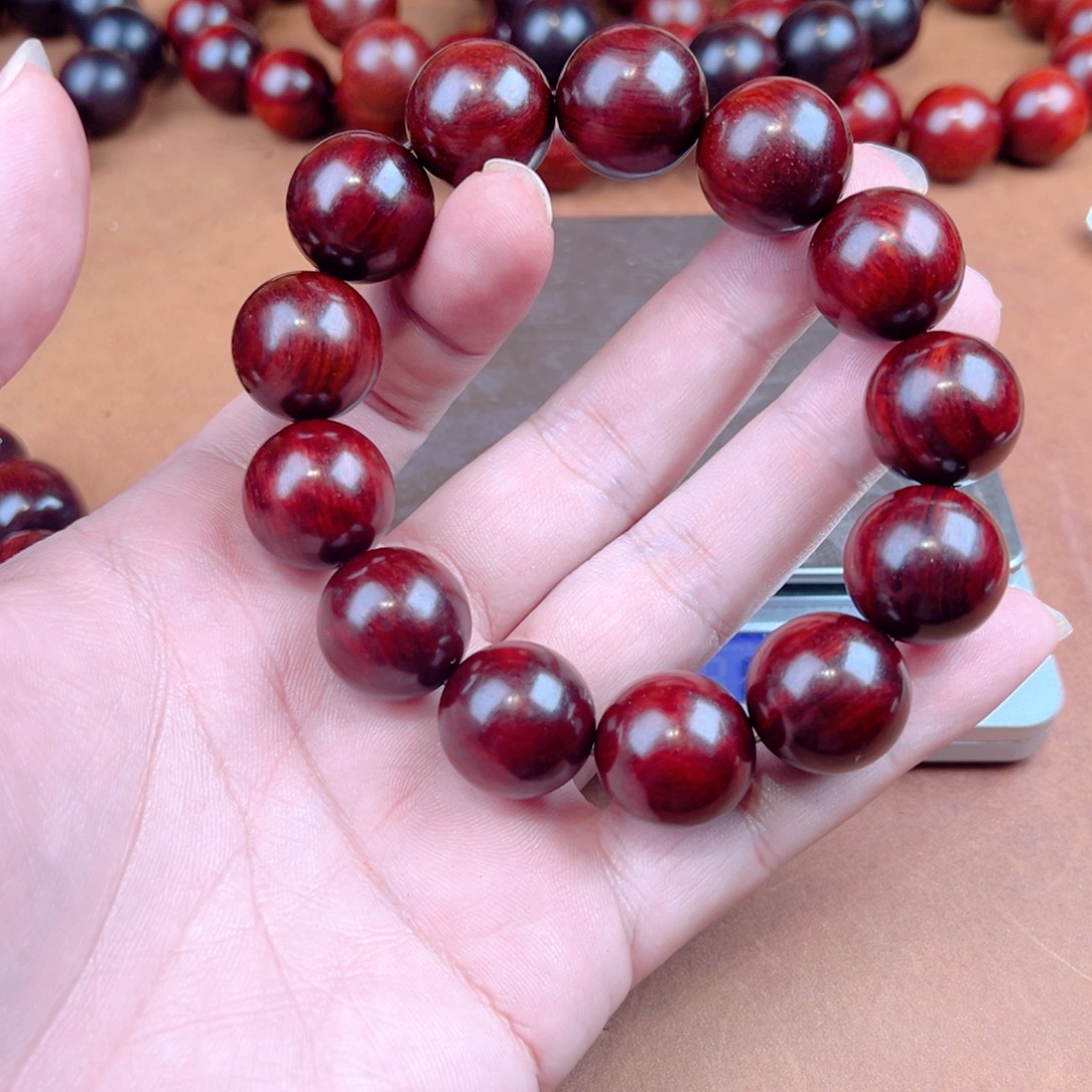 小叶紫檀手串/手链18泥料带星水波