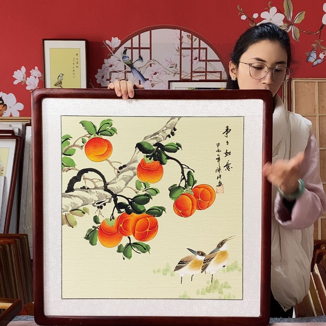 国画手写手绘国画作品62✖️62
