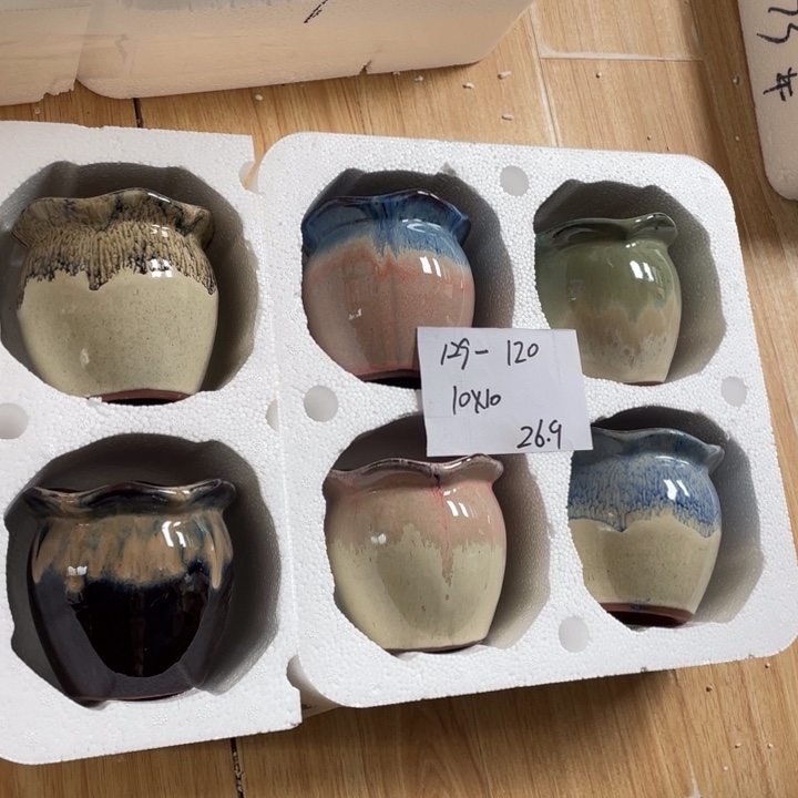 粗陶多肉花盆微瑕120