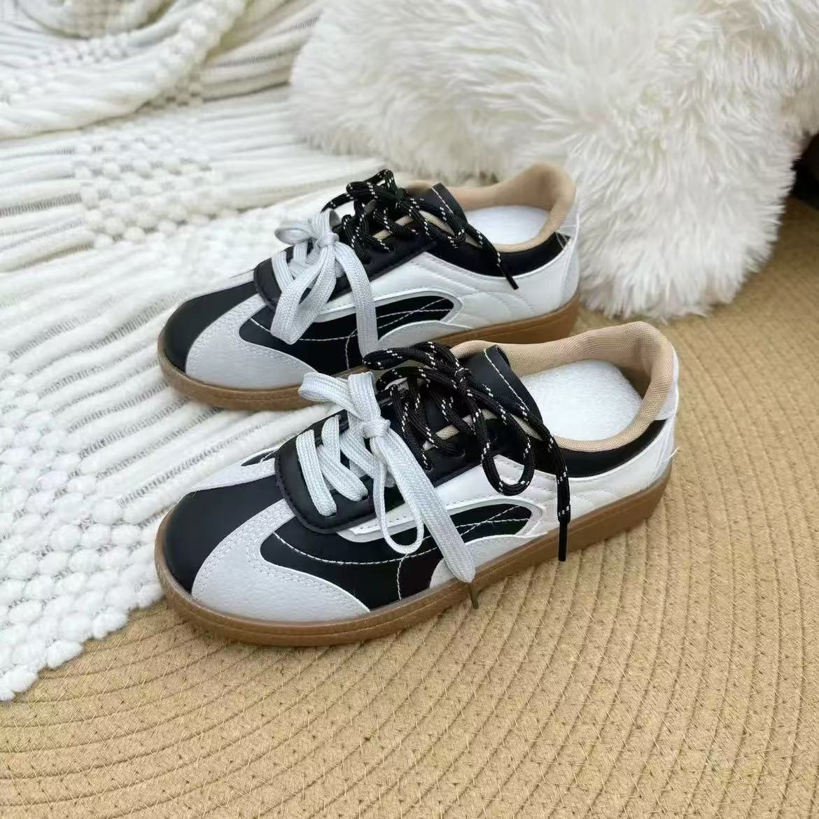 NB835 白黑 美式复古低帮德训鞋女2025新款潮流百搭女鞋