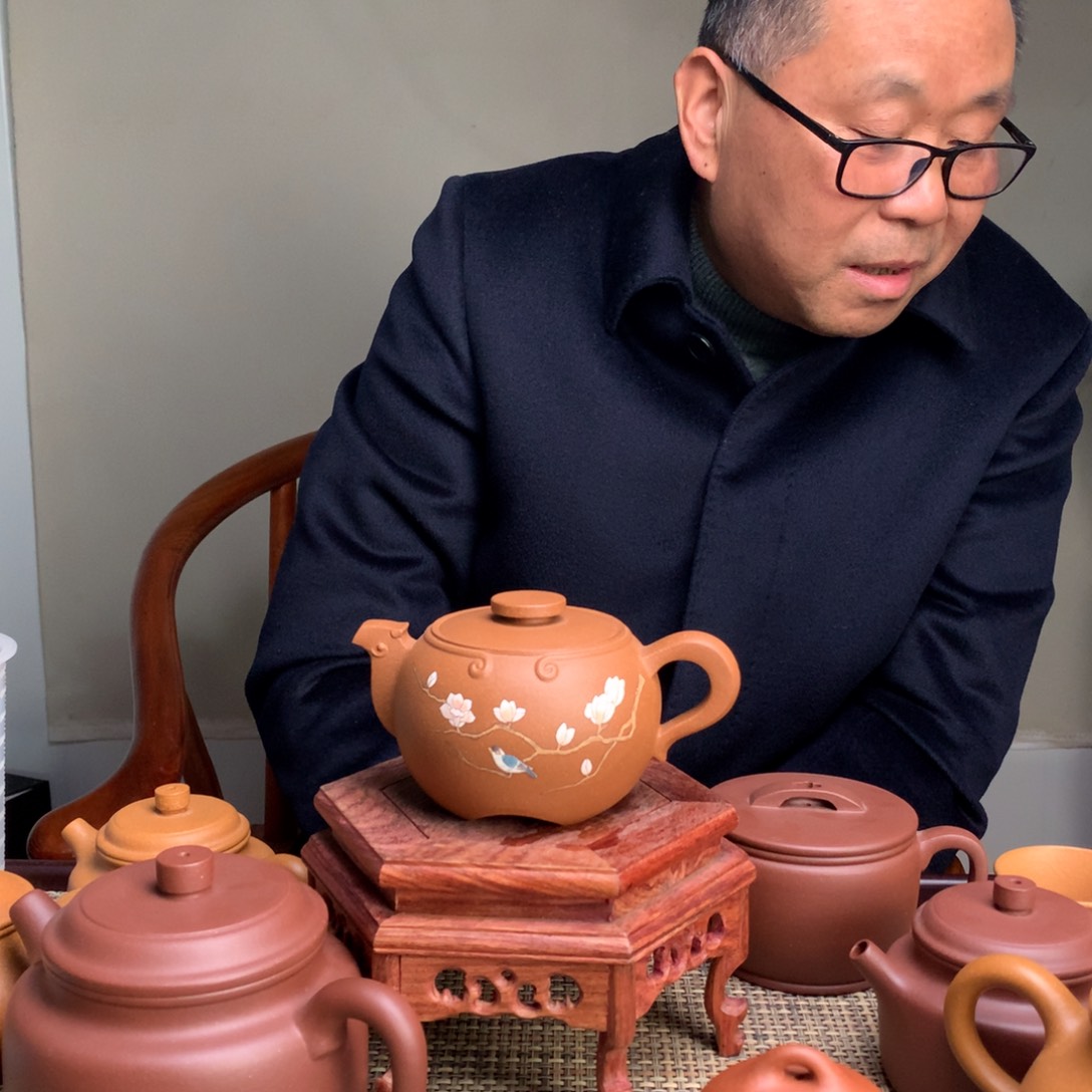 紫砂茶壶梅*宜兴紫砂壶茶壶原矿紫砂壶