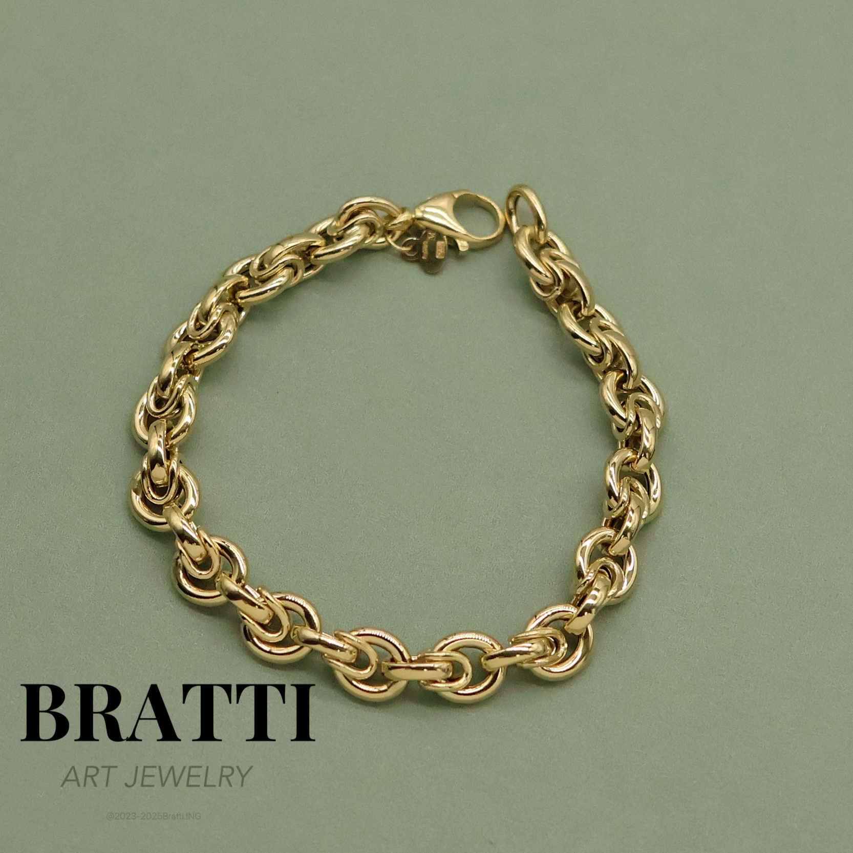 Bratti珠宝18K金意大利手工“索拉拉”手链-KS250506