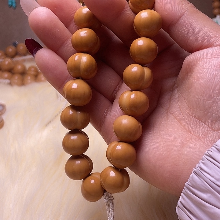 手串猴头核桃16尺寸镜面柯基屁桃手持全品无暇