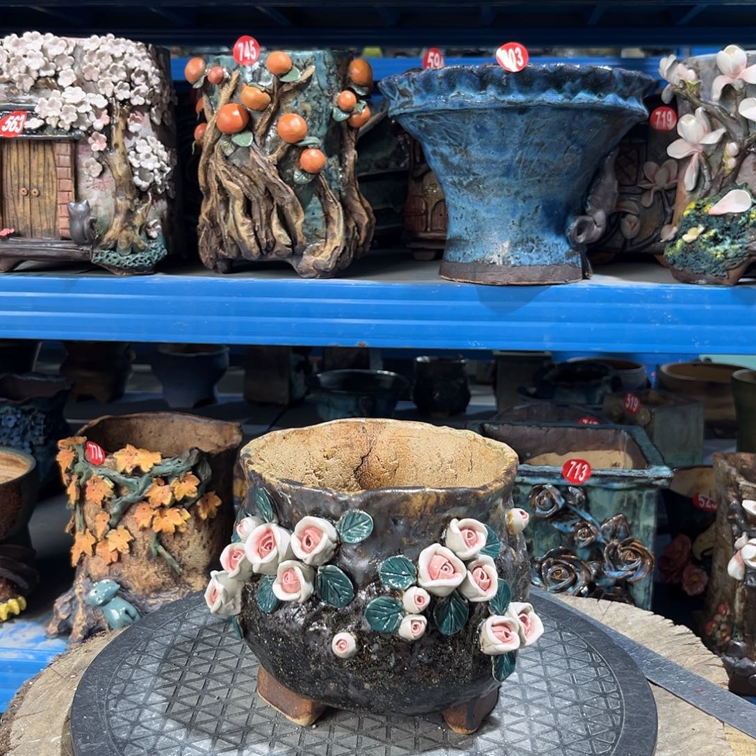 535 号陶然花器手工花盆