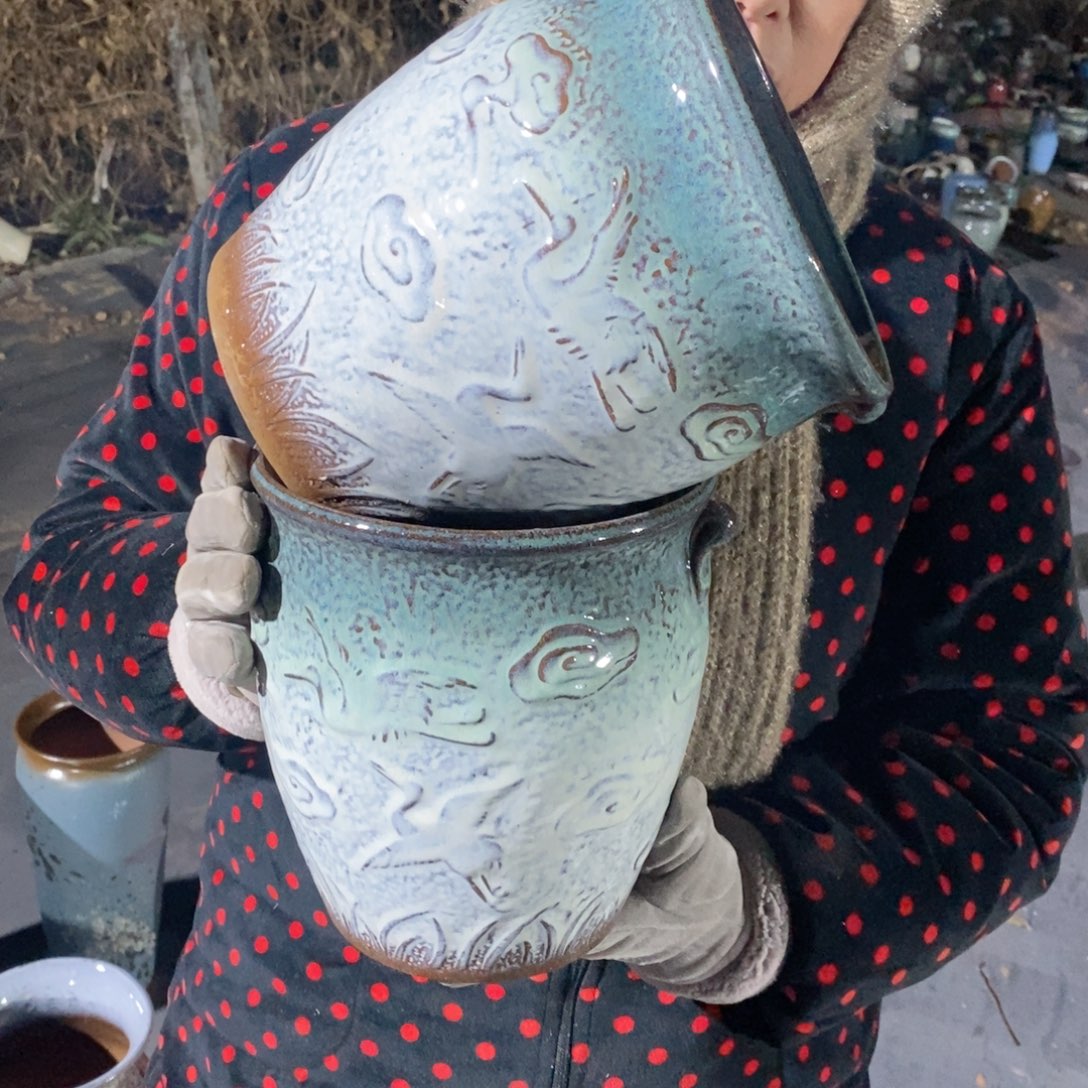 红陶口17高21瑕疵～