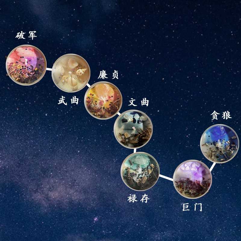 【晟伊】七星水晶蜡烛