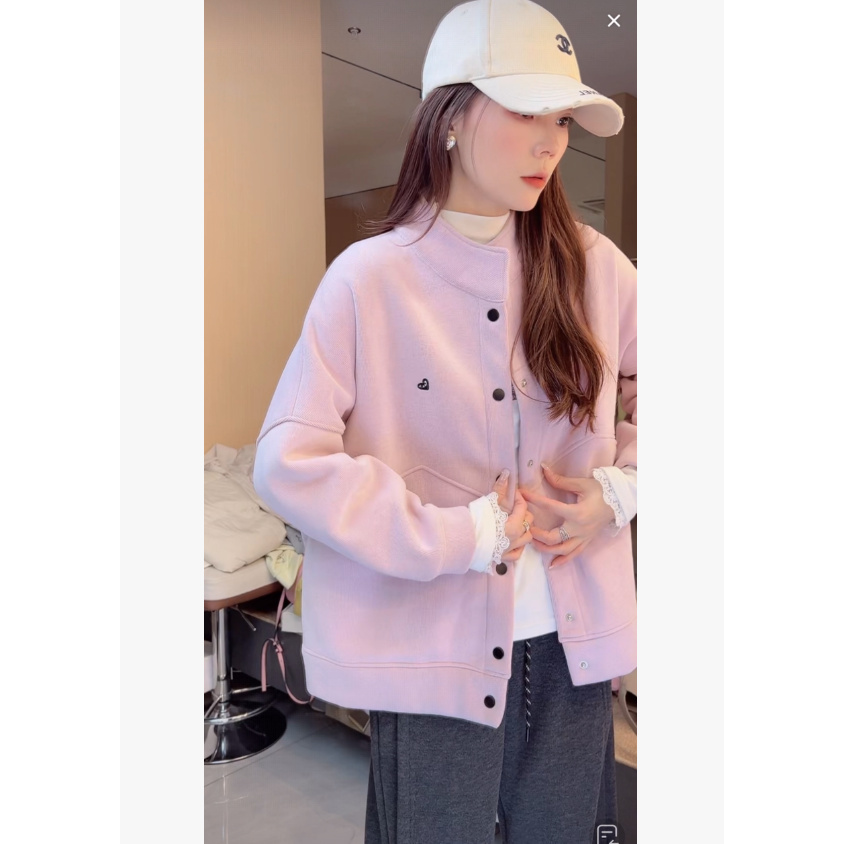 【断码高货福利清】爱心冬款定制气质时尚休闲宽松开衫外套显瘦网红