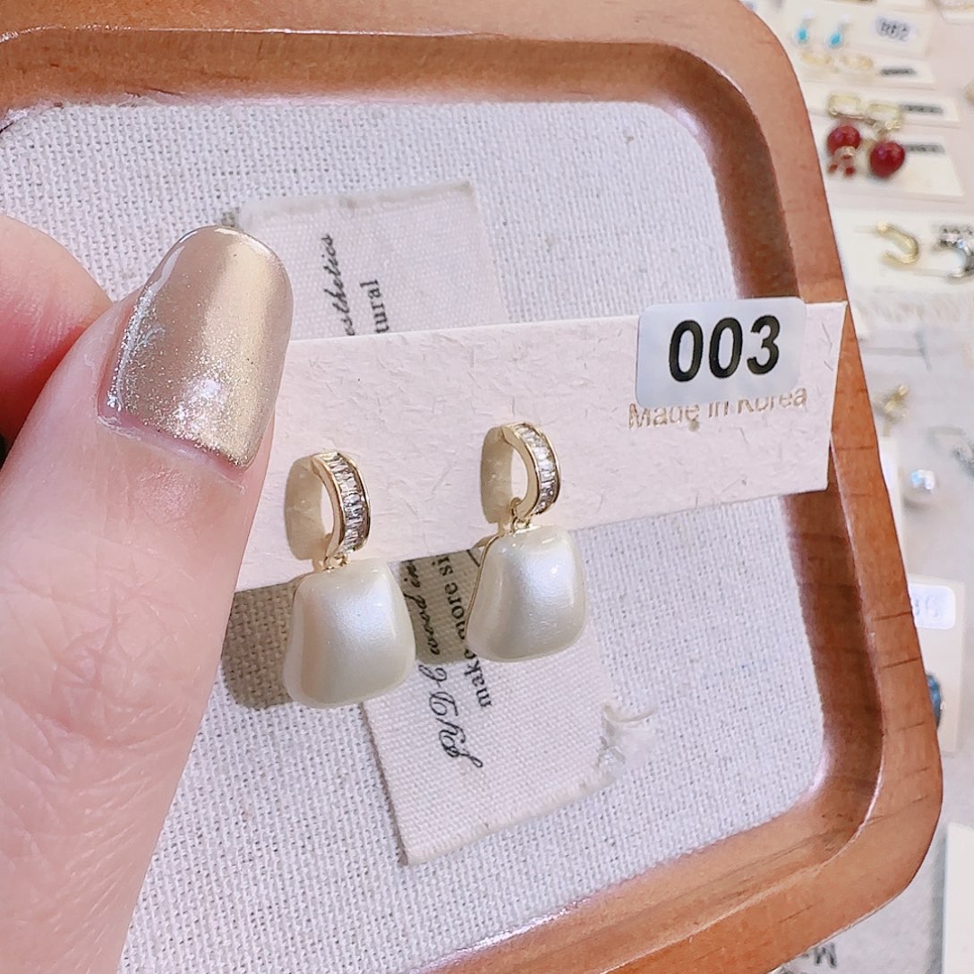 仿珍珠铜合金锡合金纯铜耳钉