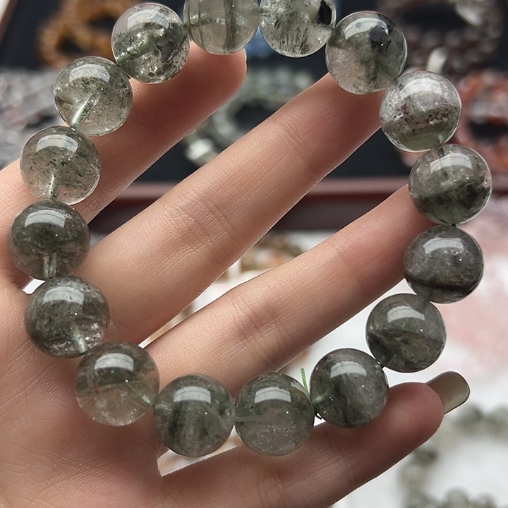 长石玉未镶嵌手串14m幽灵