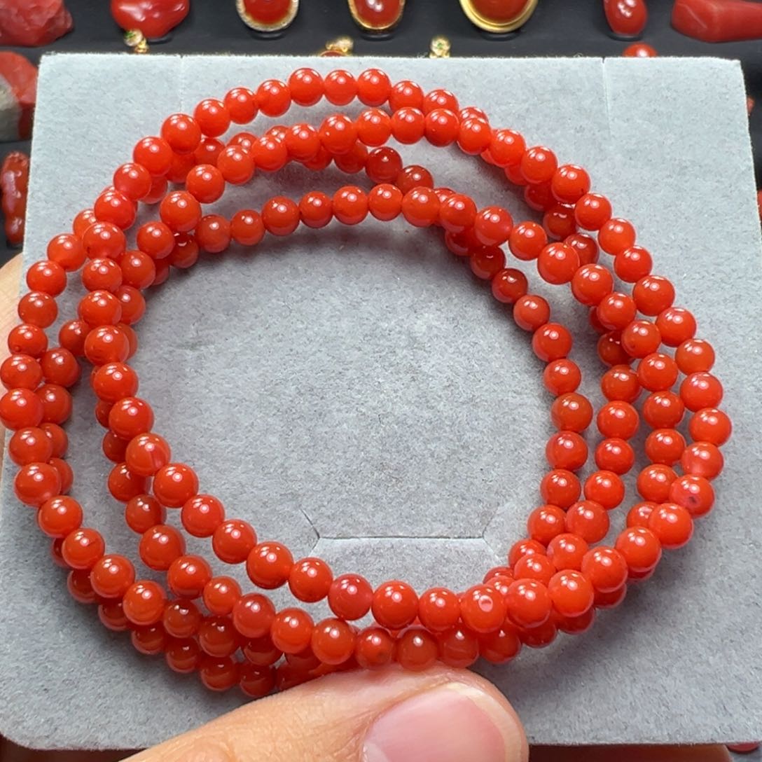 南红玛瑙手串未镶嵌