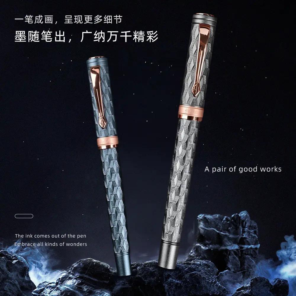 永生立体印象钢笔弯尖适合书法练字办公书写签名美工